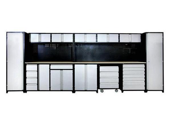 Træ garageskabe